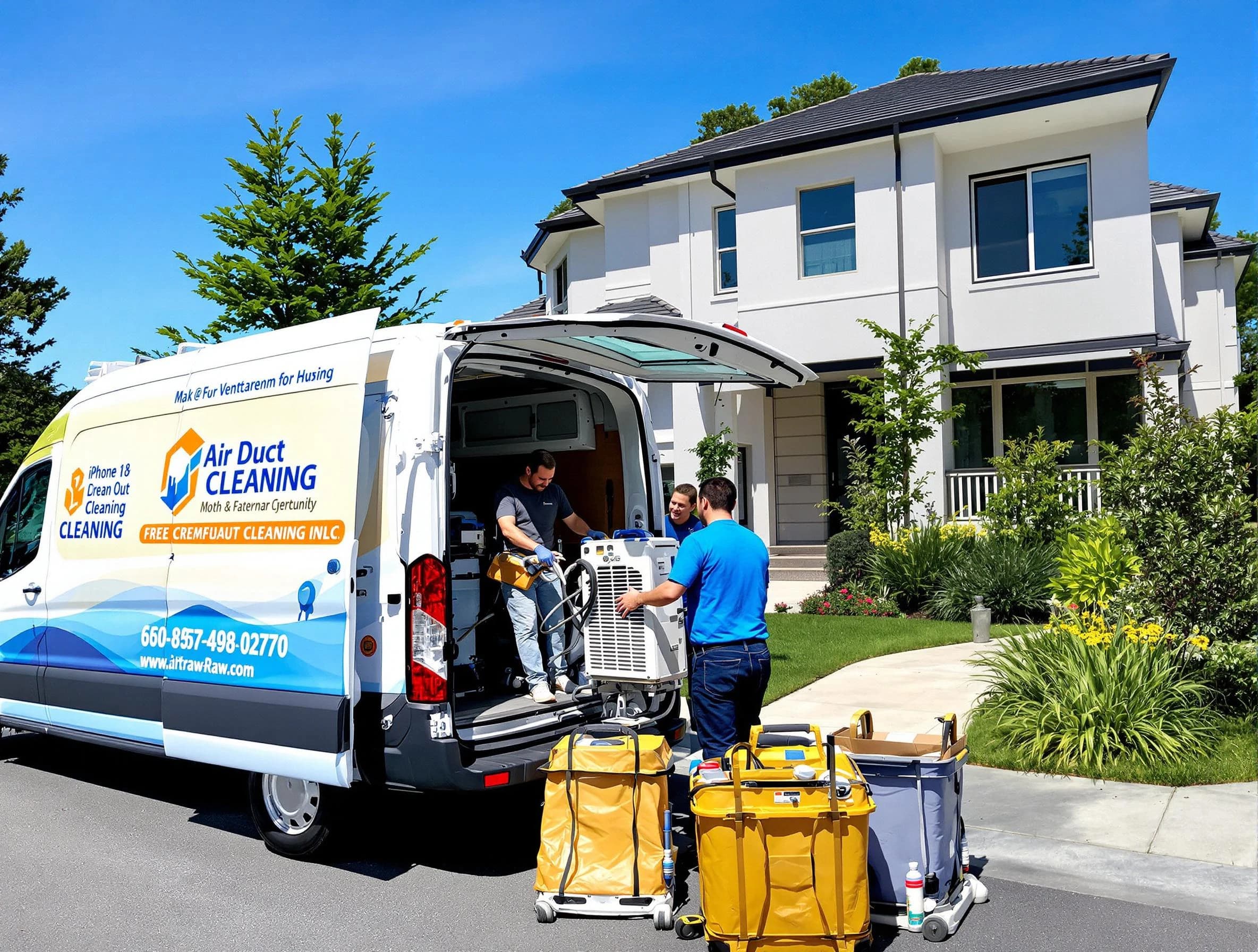 Cedar Hills Air Duct Cleaning technician performing professional air duct cleaning in Cedar Hills