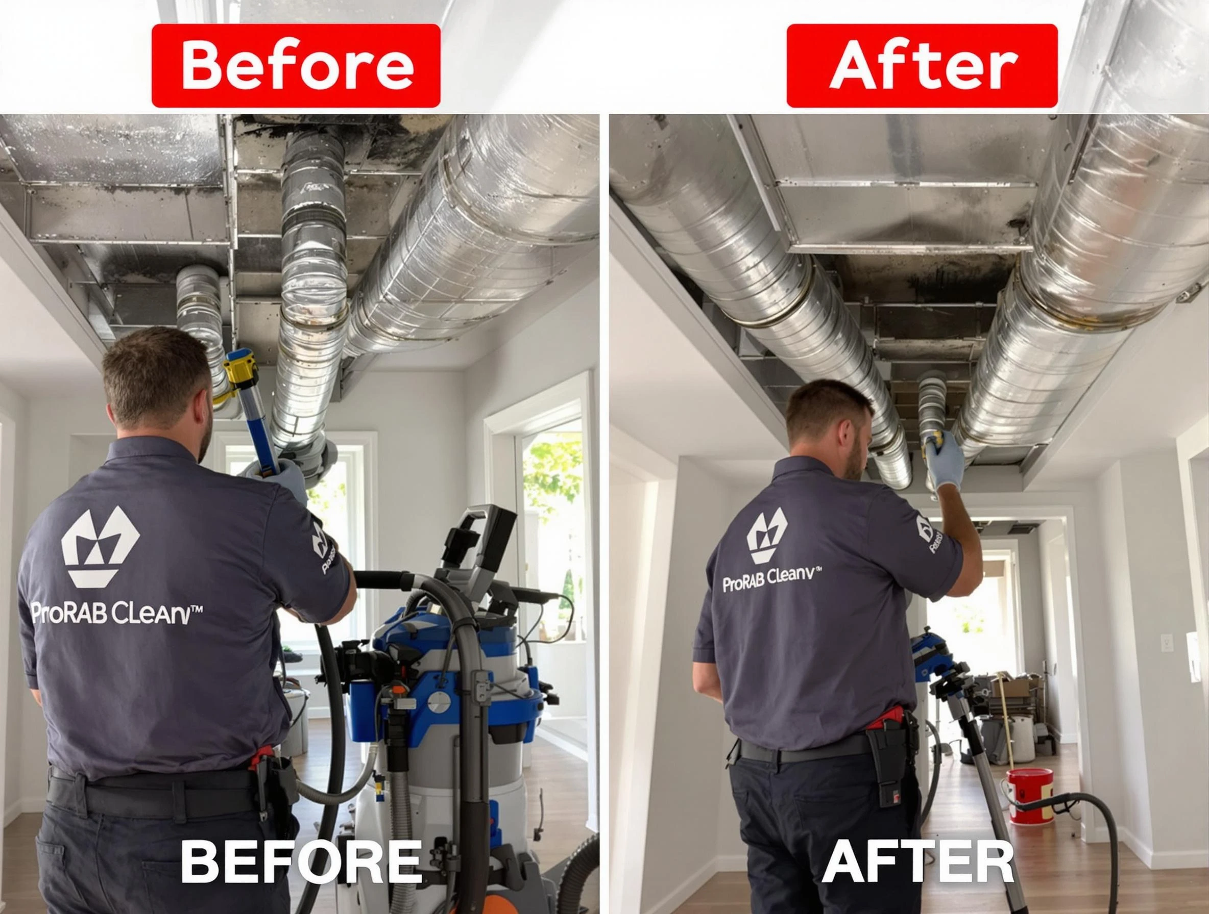 Cedar Hills Air Duct Cleaning expert performing thorough residential duct cleaning in a Cedar Hills home